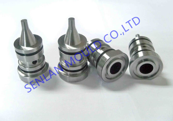 ส่วนประกอบของพวงมาลัยเหล็กแข็ง ± 0.005 มม ความแม่นยํา CNC สําหรับปิดเครื่องสําอาง