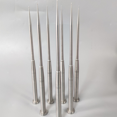 ความต้านทานต่ออุณหภูมิสูง Die Ejector Pins หมุดแกนตรงที่มีความทนทาน 0.005 มม. สำหรับชิ้นส่วนฉีดพลาสติก
